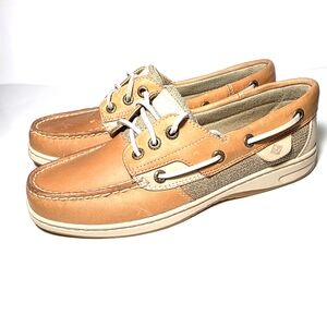 Sperry Women's Rosefish Boat Shoe, Linen/Oat.